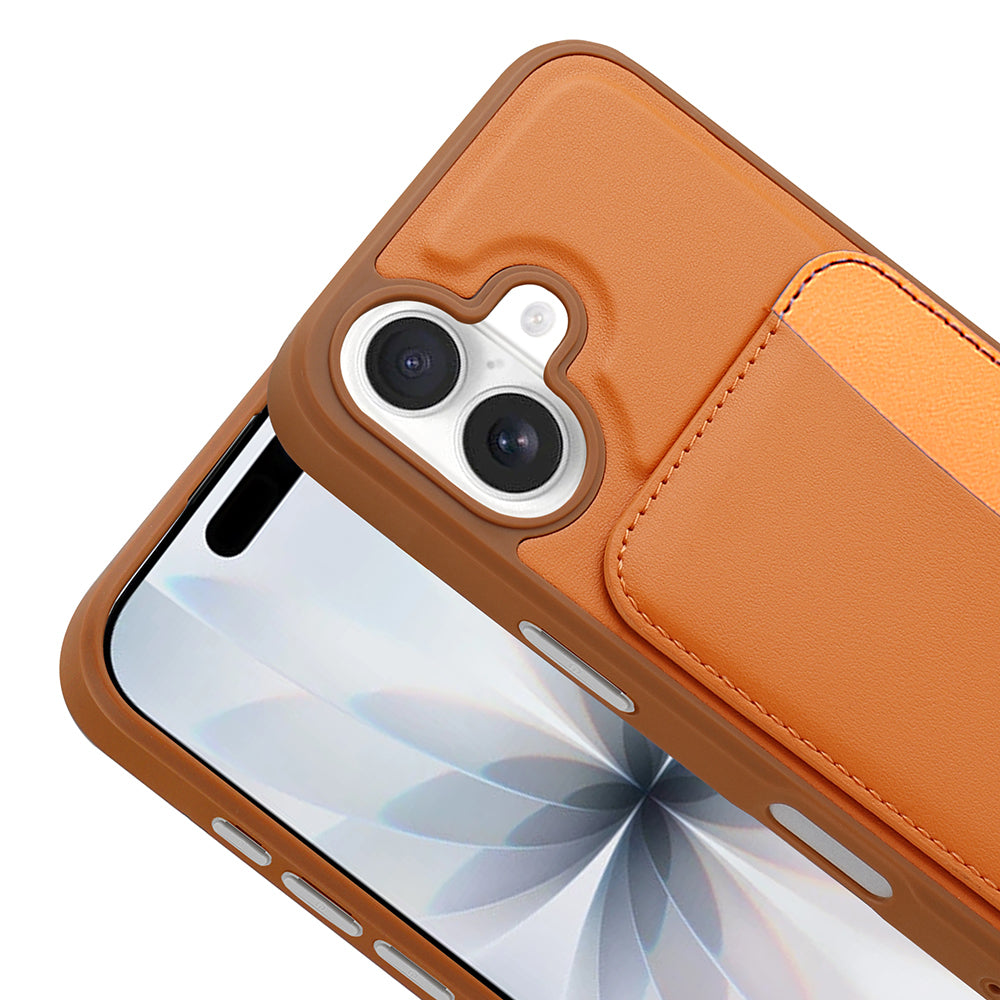 Apple iPhone 16 Uyumlu Kılıf Kartlıklı Zore X-Kart Silikon Kapak