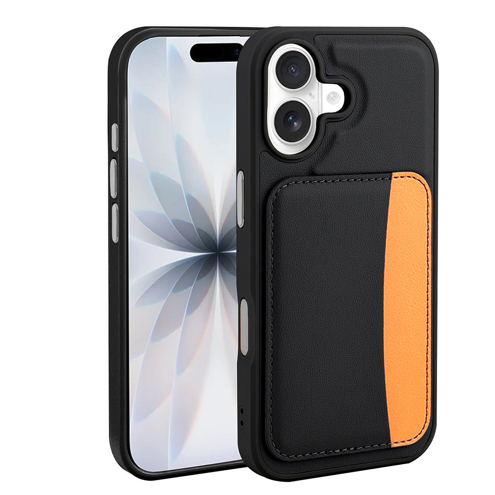 Apple iPhone 16 Uyumlu Kılıf Kartlıklı Zore X-Kart Silikon Kapak