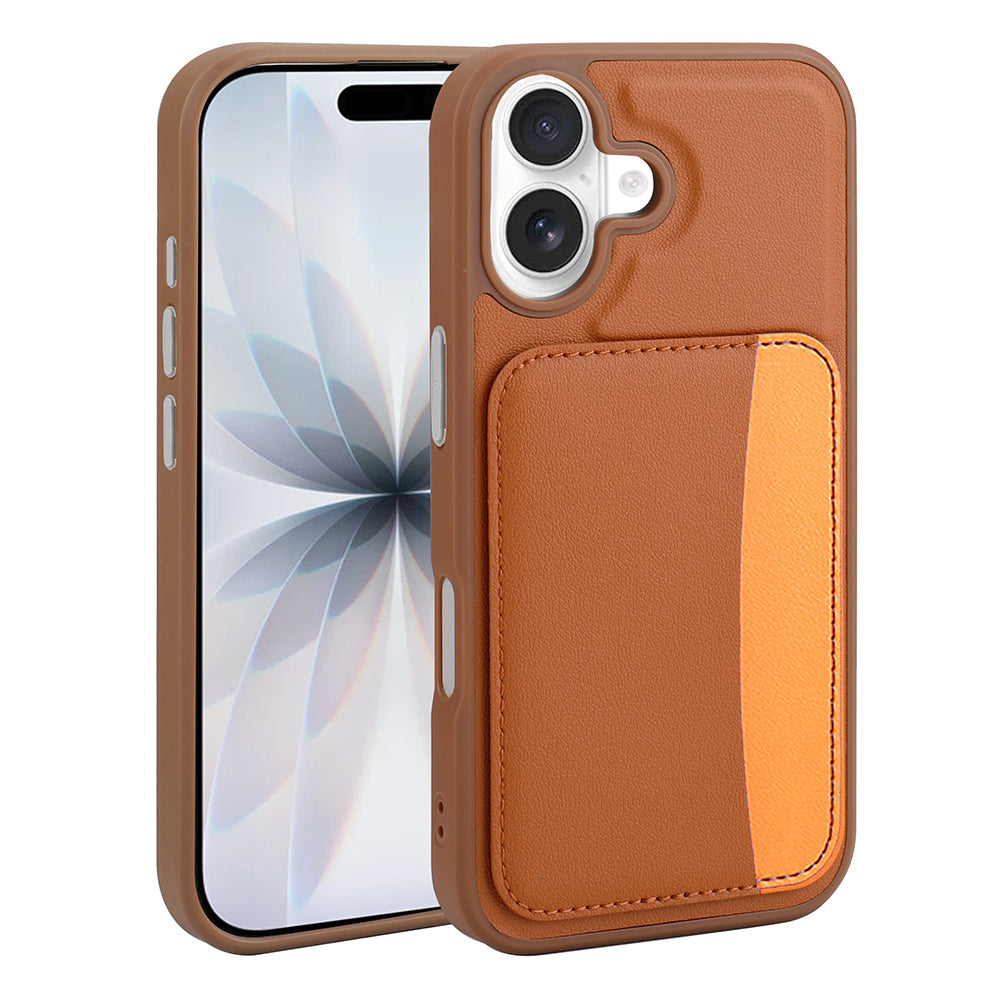 Apple iPhone 16 Uyumlu Kılıf Kartlıklı Zore X-Kart Silikon Kapak