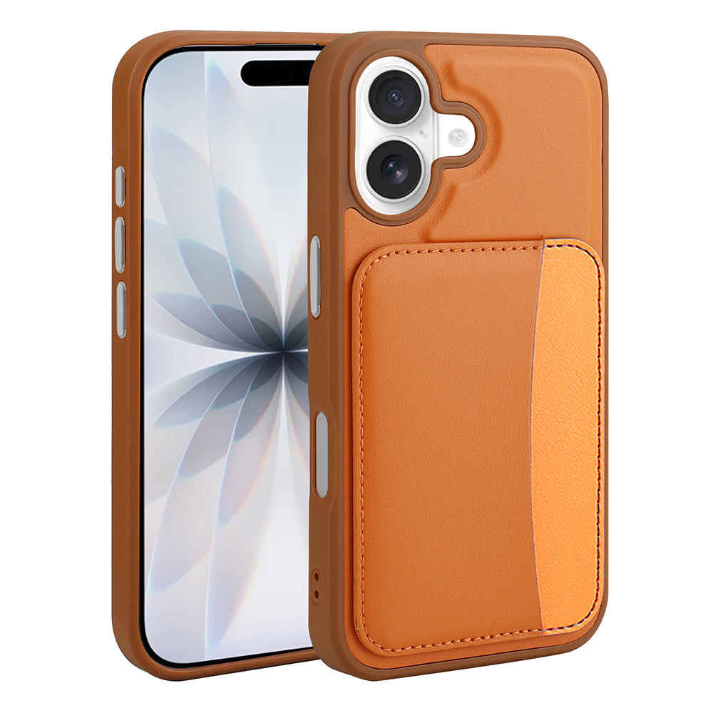 Apple iPhone 16 Uyumlu Kılıf Kartlıklı Zore X-Kart Silikon Kapak