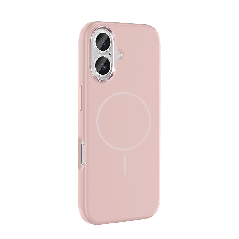 Apple iPhone 16 Uyumlu Kılıf M-Safe Şarj Özellikli Metal Kamera Çerçeveli Zore Edi Silikon Kapak