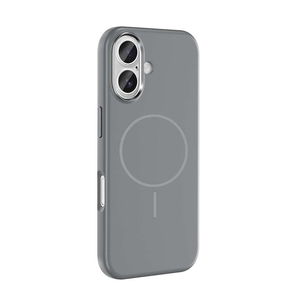 Apple iPhone 16 Uyumlu Kılıf M-Safe Şarj Özellikli Metal Kamera Çerçeveli Zore Edi Silikon Kapak