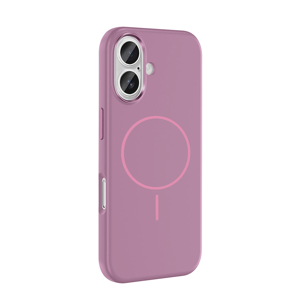 Apple iPhone 16 Uyumlu Kılıf M-Safe Şarj Özellikli Metal Kamera Çerçeveli Zore Edi Silikon Kapak