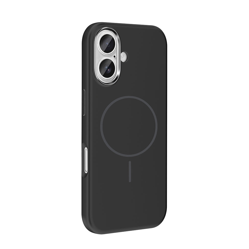 Apple iPhone 16 Uyumlu Kılıf M-Safe Şarj Özellikli Metal Kamera Çerçeveli Zore Edi Silikon Kapak
