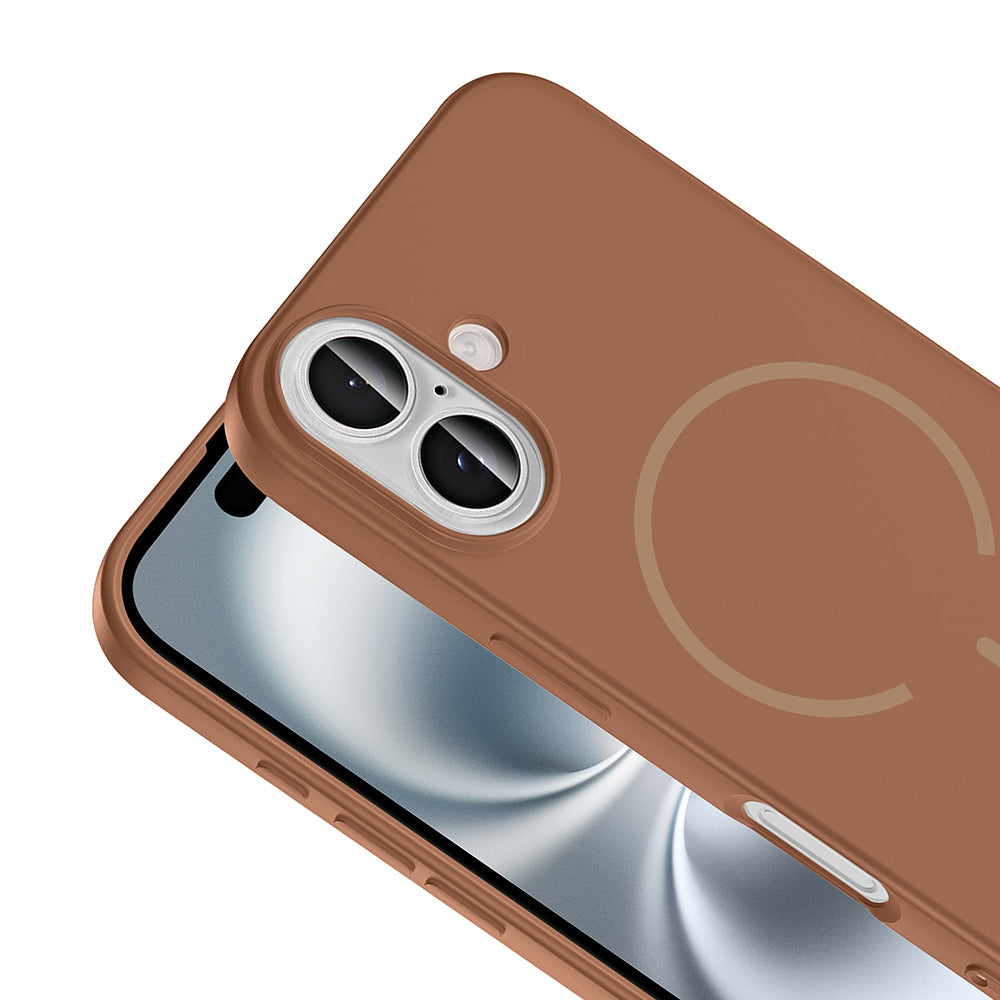 Apple iPhone 16 Uyumlu Kılıf M-safe Şarj Özellikli Zore Meta Kapak