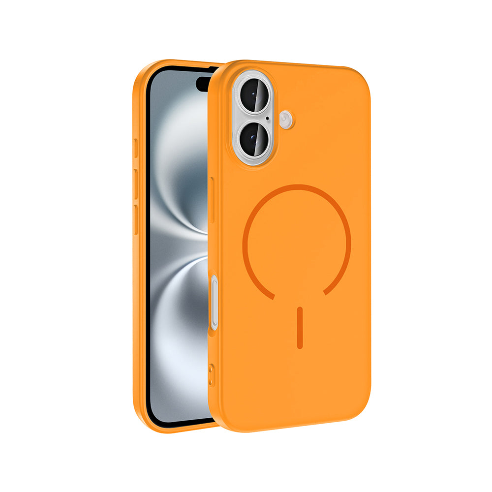 Apple iPhone 16 Uyumlu Kılıf M-safe Şarj Özellikli Zore Meta Kapak