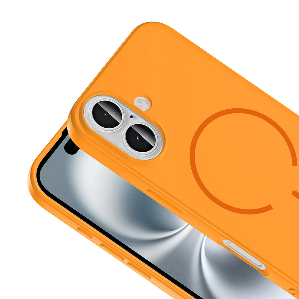 Apple iPhone 16 Uyumlu Kılıf M-safe Şarj Özellikli Zore Meta Kapak