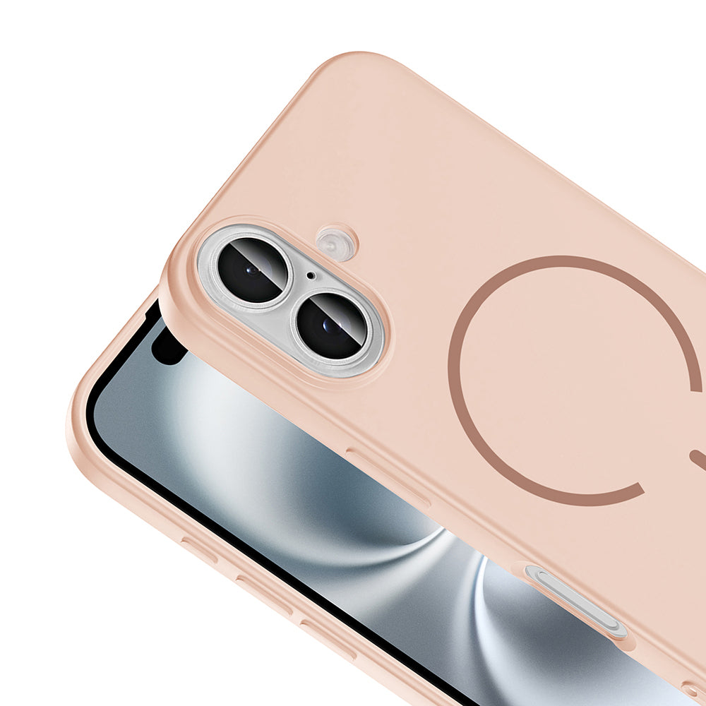 Apple iPhone 16 Uyumlu Kılıf M-safe Şarj Özellikli Zore Meta Kapak
