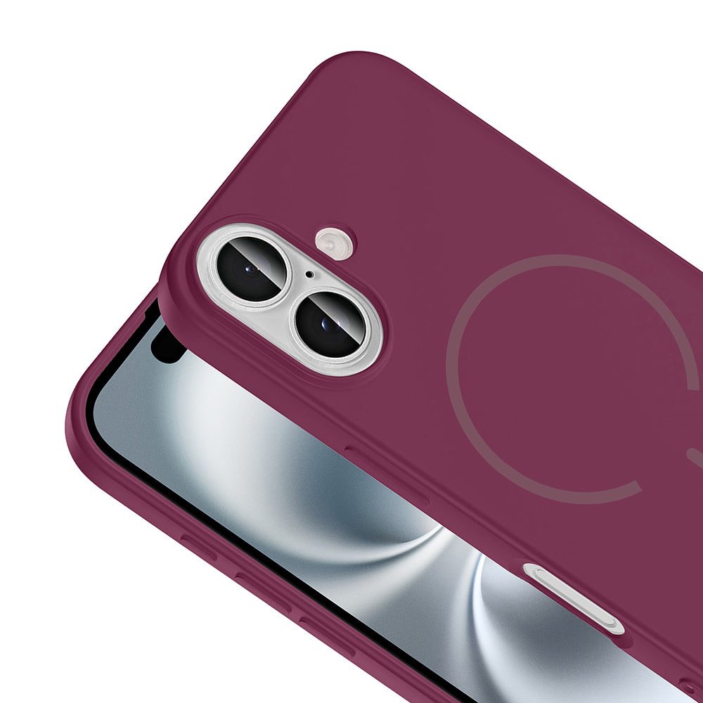 Apple iPhone 16 Uyumlu Kılıf M-safe Şarj Özellikli Zore Meta Kapak