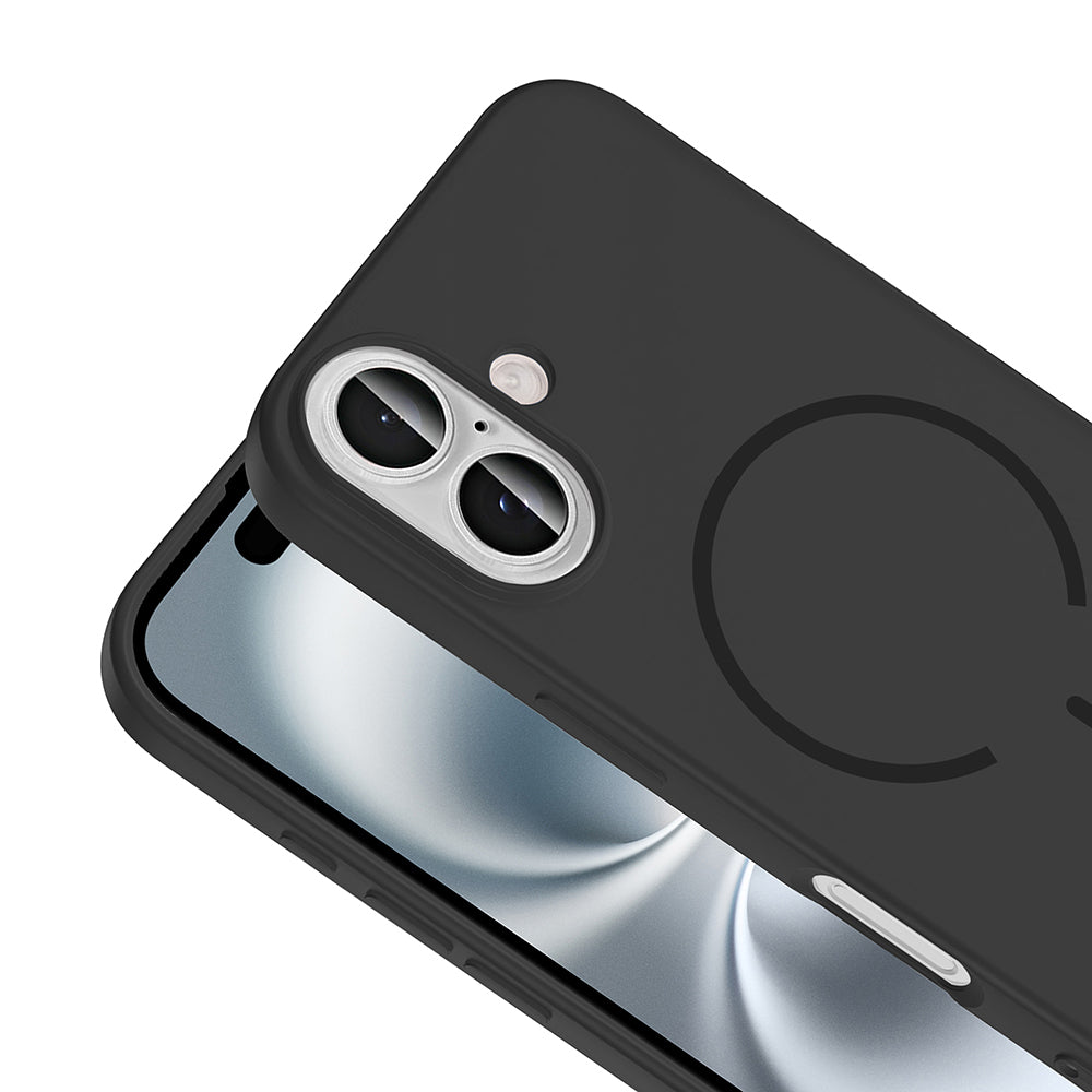 Apple iPhone 16 Uyumlu Kılıf M-safe Şarj Özellikli Zore Meta Kapak