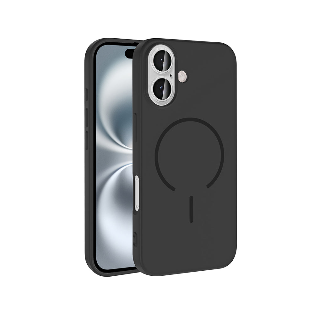 Apple iPhone 16 Uyumlu Kılıf M-safe Şarj Özellikli Zore Meta Kapak