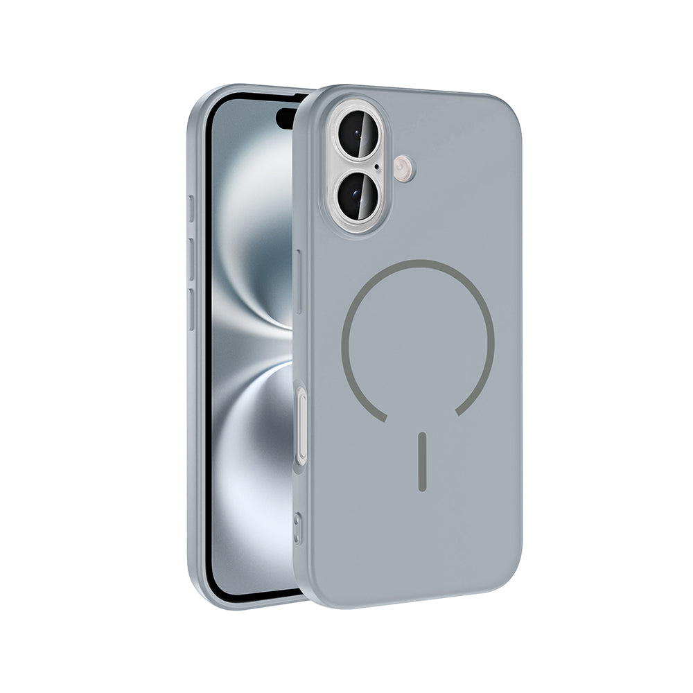 Apple iPhone 16 Uyumlu Kılıf M-safe Şarj Özellikli Zore Meta Kapak
