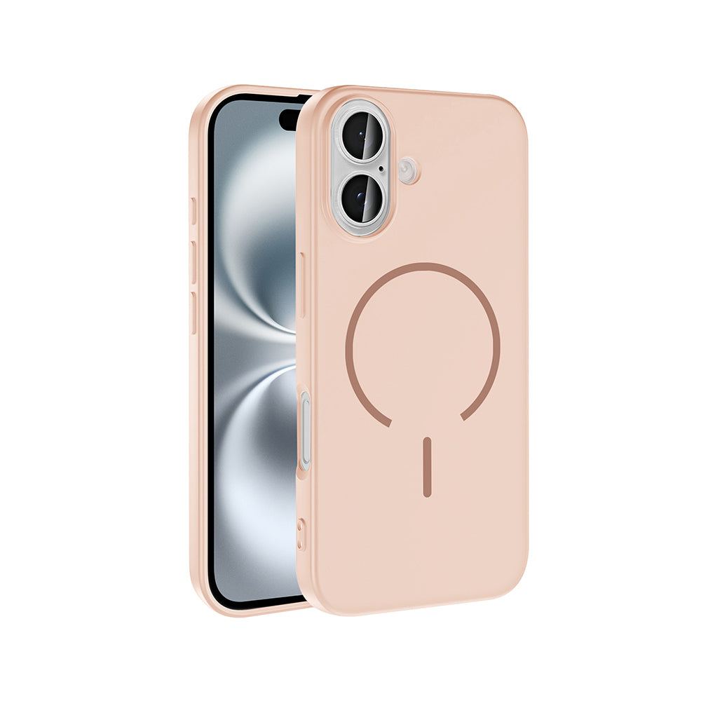 Apple iPhone 16 Uyumlu Kılıf M-safe Şarj Özellikli Zore Meta Kapak