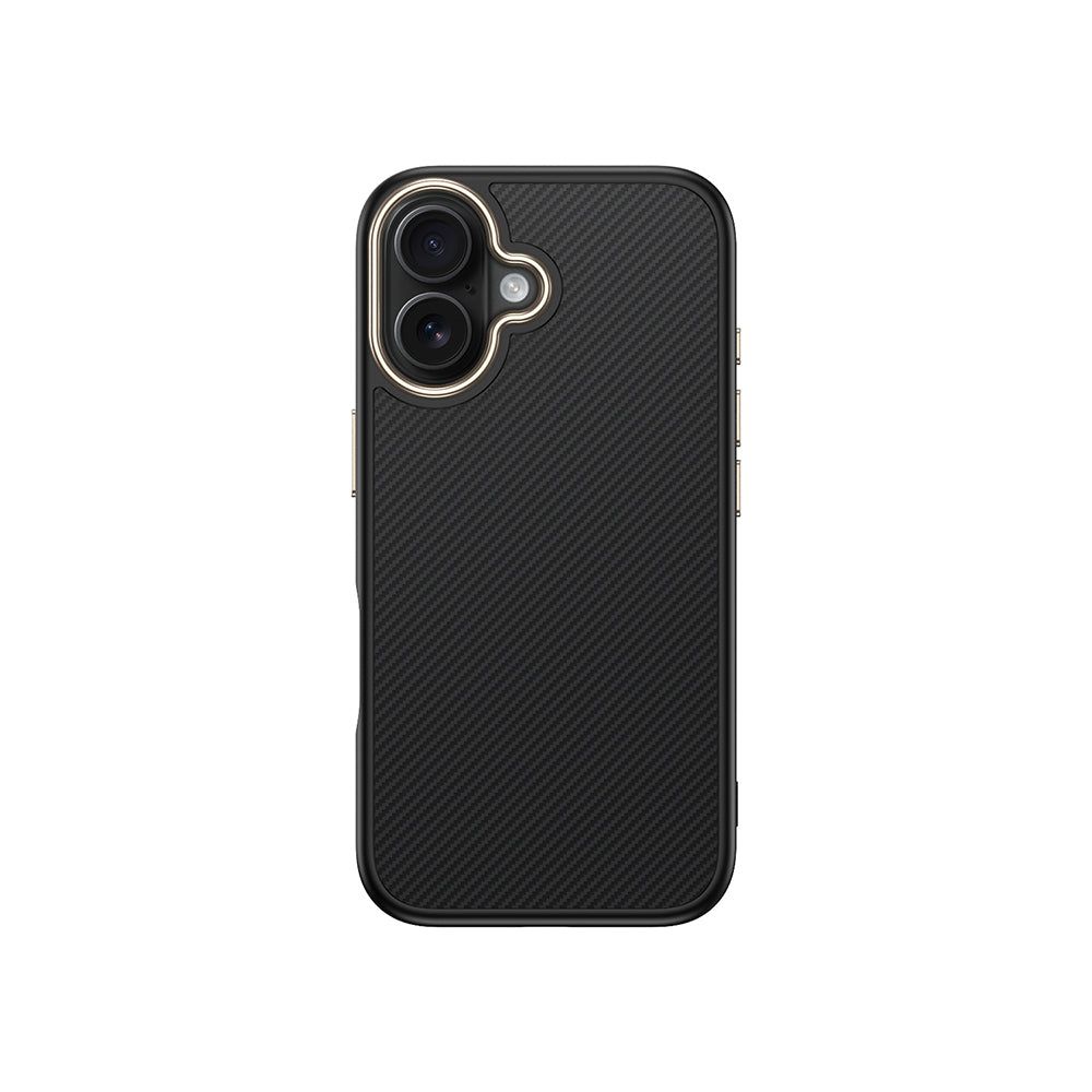 Apple iPhone 16 Uyumlu Kılıf M-safe Şarj Özellikli Karbon Fiber Görünümlü Zore Antina Kapak