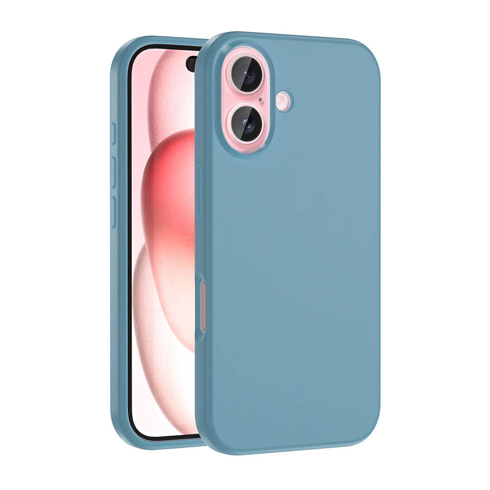Apple iPhone 16 Uyumlu Kılıf M-safe Şarj Özellikli Sıvı Teknolojili Silinebilir Sert Zore Kivi Kapak