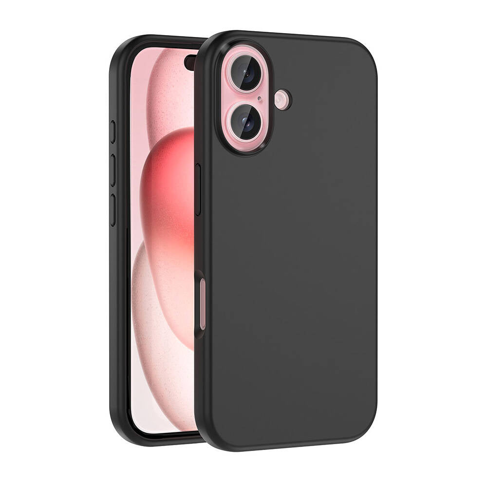 Apple iPhone 16 Uyumlu Kılıf M-safe Şarj Özellikli Sıvı Teknolojili Silinebilir Sert Zore Kivi Kapak
