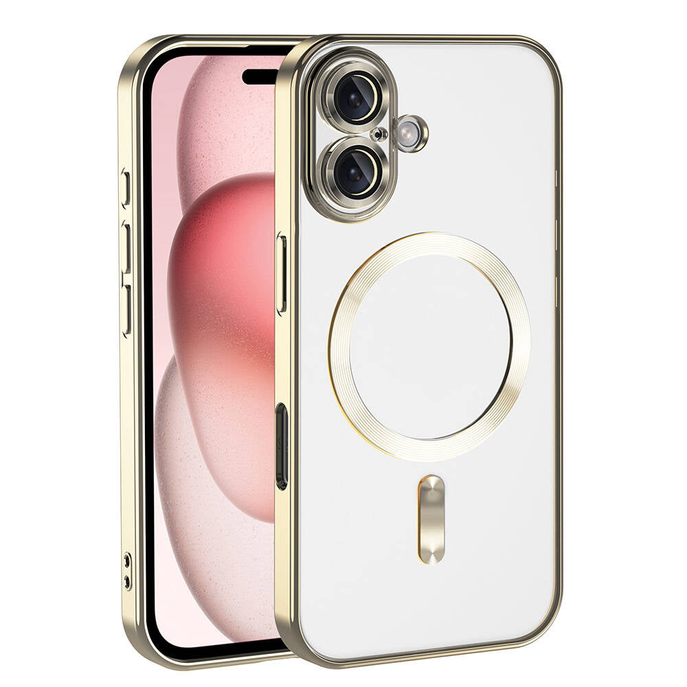 Apple iPhone 16 Plus Uyumlu Kılıf Kamera Korumalı M-safe Wireless Şarj Özellikli Zore Demre Kapak