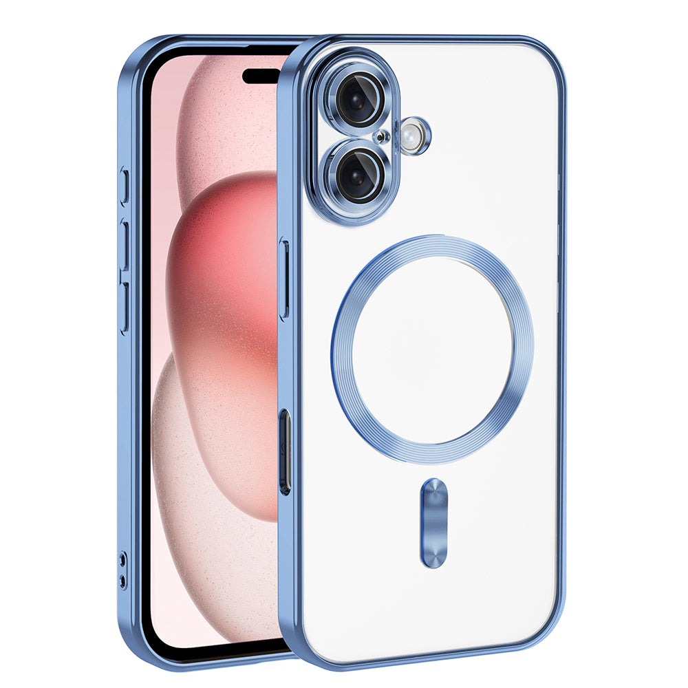 Apple iPhone 16 Plus Uyumlu Kılıf Kamera Korumalı M-safe Wireless Şarj Özellikli Zore Demre Kapak