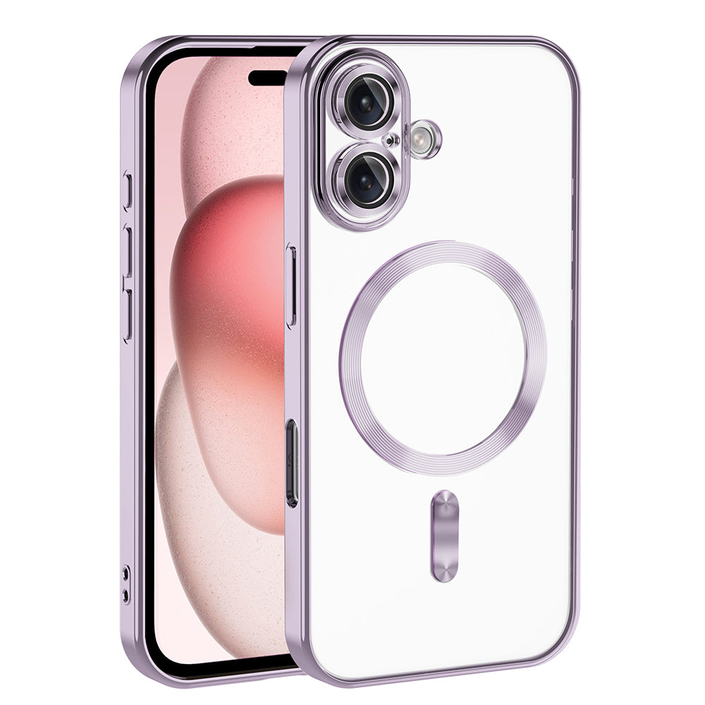 Apple iPhone 16 Plus Uyumlu Kılıf Kamera Korumalı M-safe Wireless Şarj Özellikli Zore Demre Kapak