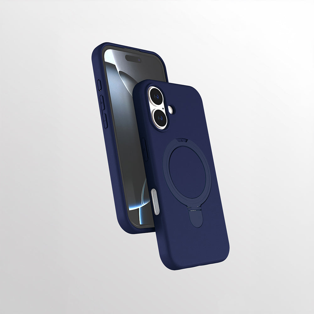 Apple iPhone 16 Plus Uyumlu Kılıf M-safe Şarj Özellikli Standlı Zore Samara Kapak