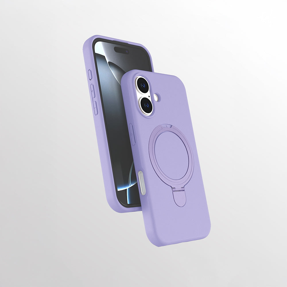 Apple iPhone 16 Plus Uyumlu Kılıf M-safe Şarj Özellikli Standlı Zore Samara Kapak