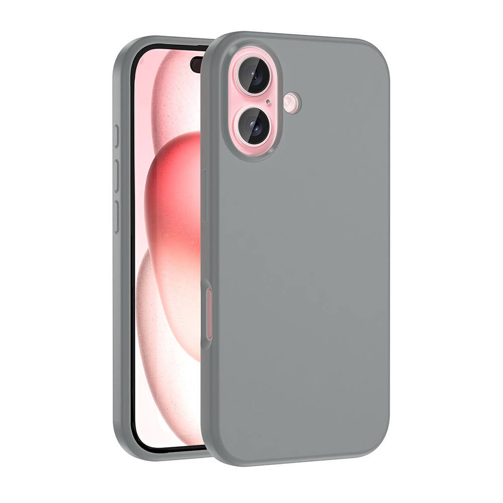 Apple iPhone 16 Plus Uyumlu Kılıf M-safe Şarj Özellikli Sıvı Teknolojili Silinebilir Sert Zore Kivi Kapak