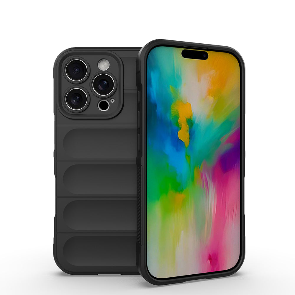 Apple iPhone 16 Pro Uyumlu Kılıf Esnek TPU Oyuklu Arka Yüzey Tasarımlı Zore Etnik Silikon Kapak