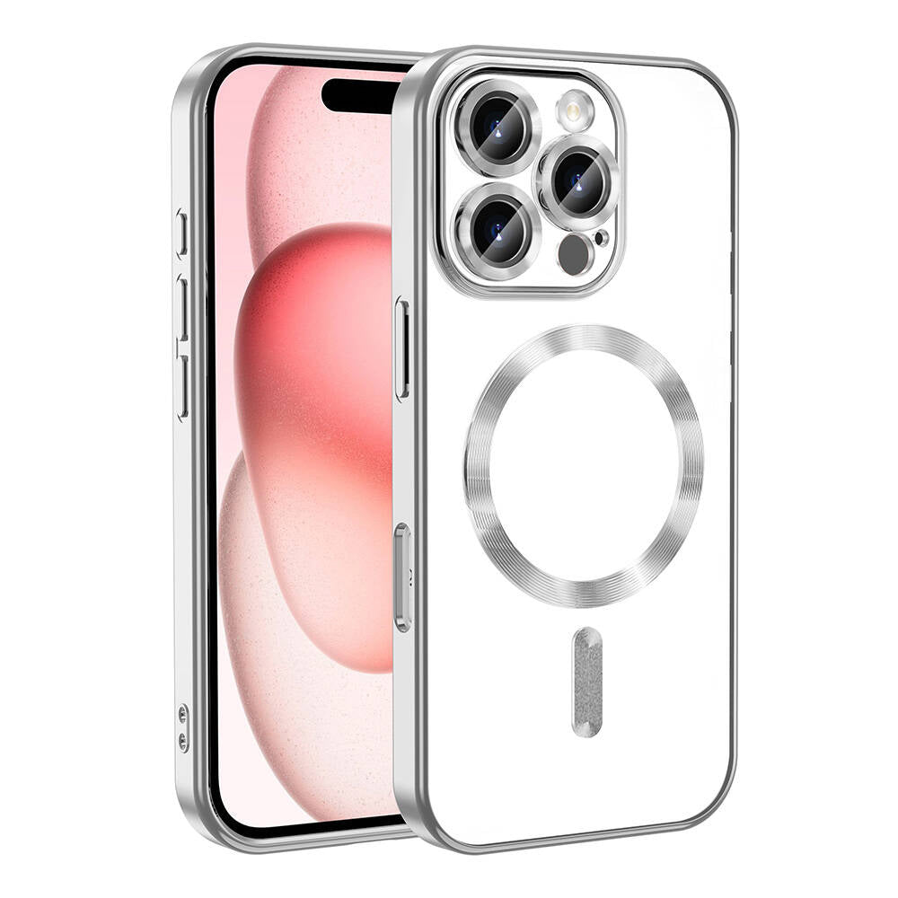Apple iPhone 16 Pro Uyumlu Kılıf Kamera Korumalı M-safe Wireless Şarj Özellikli Zore Demre Kapak