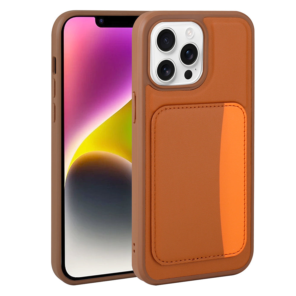 Apple iPhone 16 Pro Uyumlu Kılıf Kartlıklı Zore X-Kart Silikon Kapak