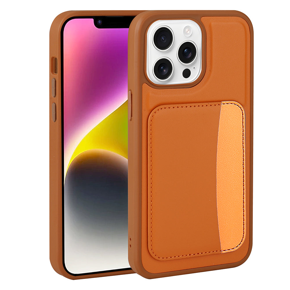 Apple iPhone 16 Pro Uyumlu Kılıf Kartlıklı Zore X-Kart Silikon Kapak