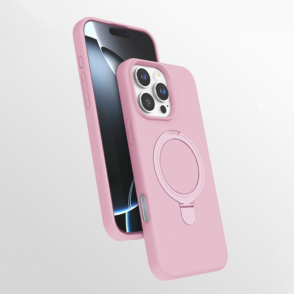 Apple iPhone 16 Pro Uyumlu Kılıf M-safe Şarj Özellikli Standlı Zore Samara Kapak