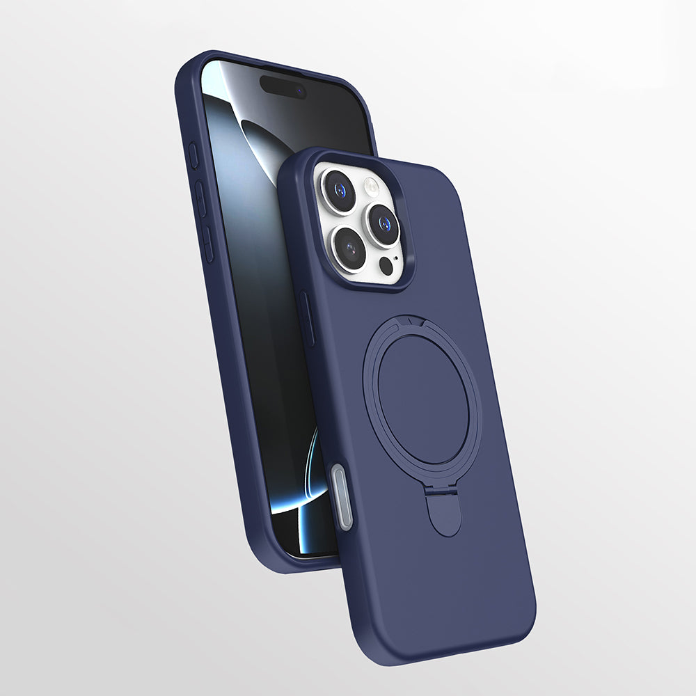Apple iPhone 16 Pro Uyumlu Kılıf M-safe Şarj Özellikli Standlı Zore Samara Kapak