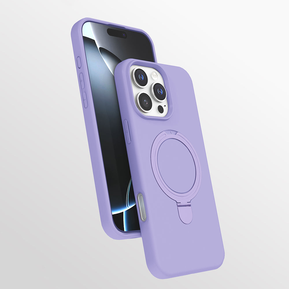 Apple iPhone 16 Pro Uyumlu Kılıf M-safe Şarj Özellikli Standlı Zore Samara Kapak