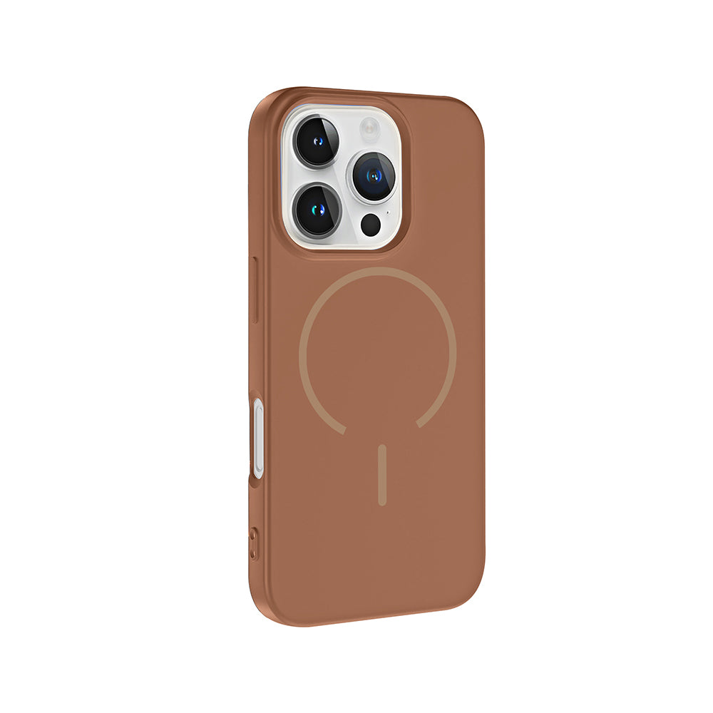 Apple iPhone 16 Pro Uyumlu Kılıf M-safe Şarj Özellikli Zore Meta Kapak