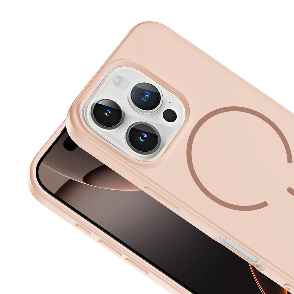 Apple iPhone 16 Pro Uyumlu Kılıf M-safe Şarj Özellikli Zore Meta Kapak