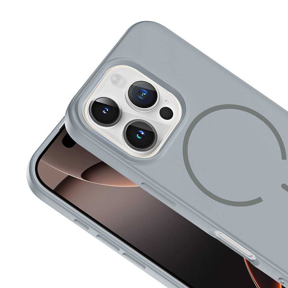Apple iPhone 16 Pro Uyumlu Kılıf M-safe Şarj Özellikli Zore Meta Kapak