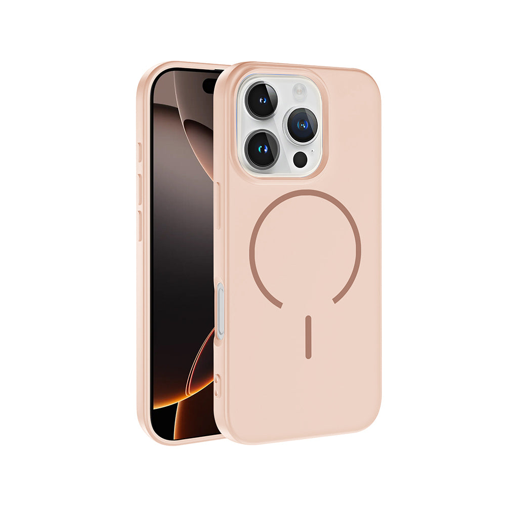 Apple iPhone 16 Pro Uyumlu Kılıf M-safe Şarj Özellikli Zore Meta Kapak