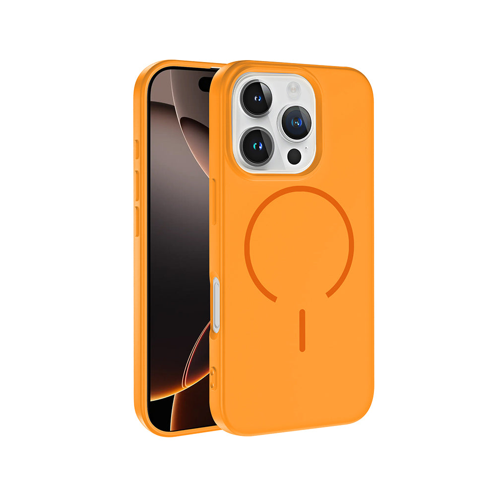 Apple iPhone 16 Pro Uyumlu Kılıf M-safe Şarj Özellikli Zore Meta Kapak