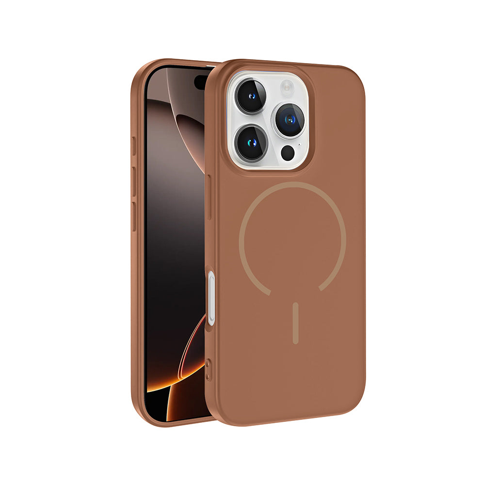 Apple iPhone 16 Pro Uyumlu Kılıf M-safe Şarj Özellikli Zore Meta Kapak