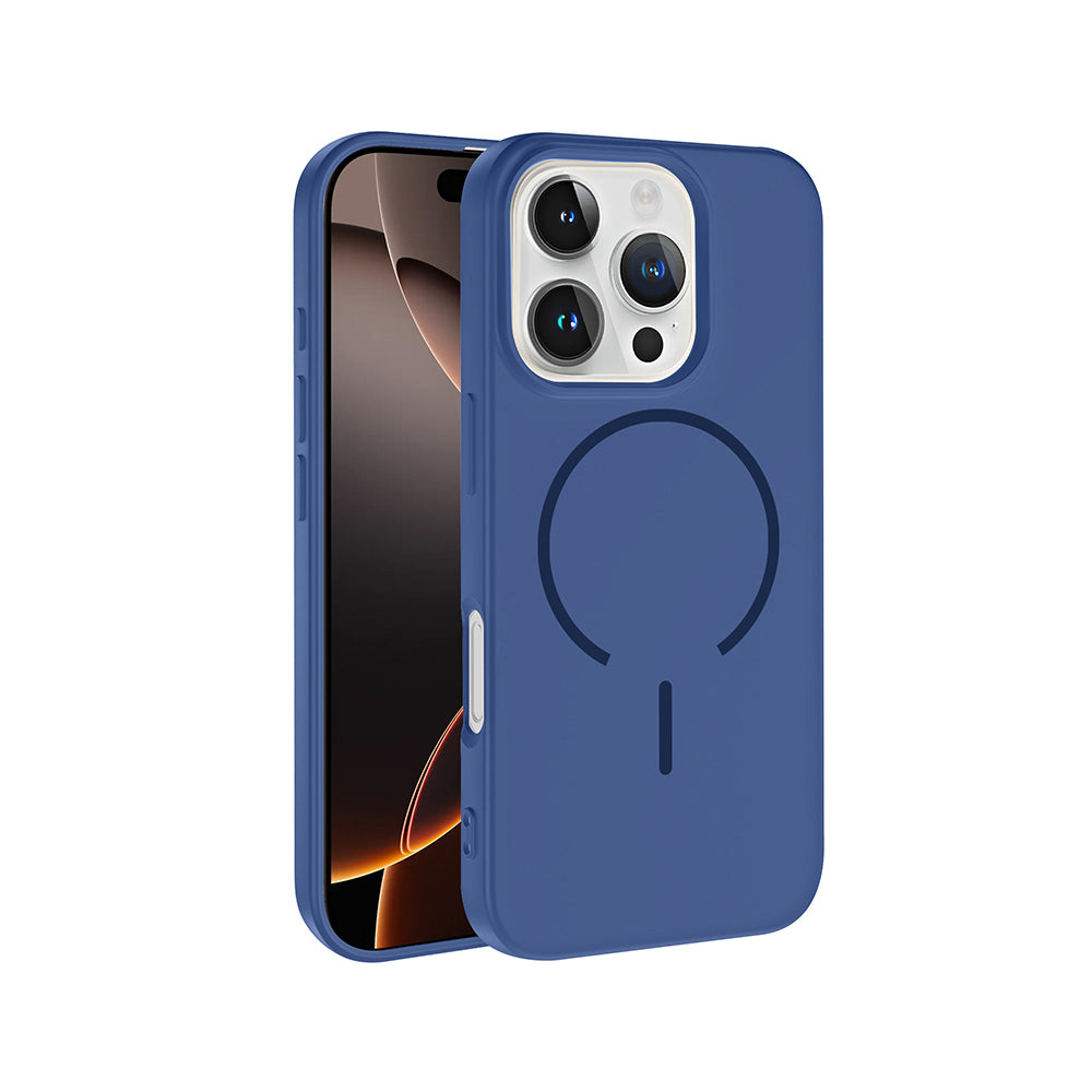 Apple iPhone 16 Pro Uyumlu Kılıf M-safe Şarj Özellikli Zore Meta Kapak