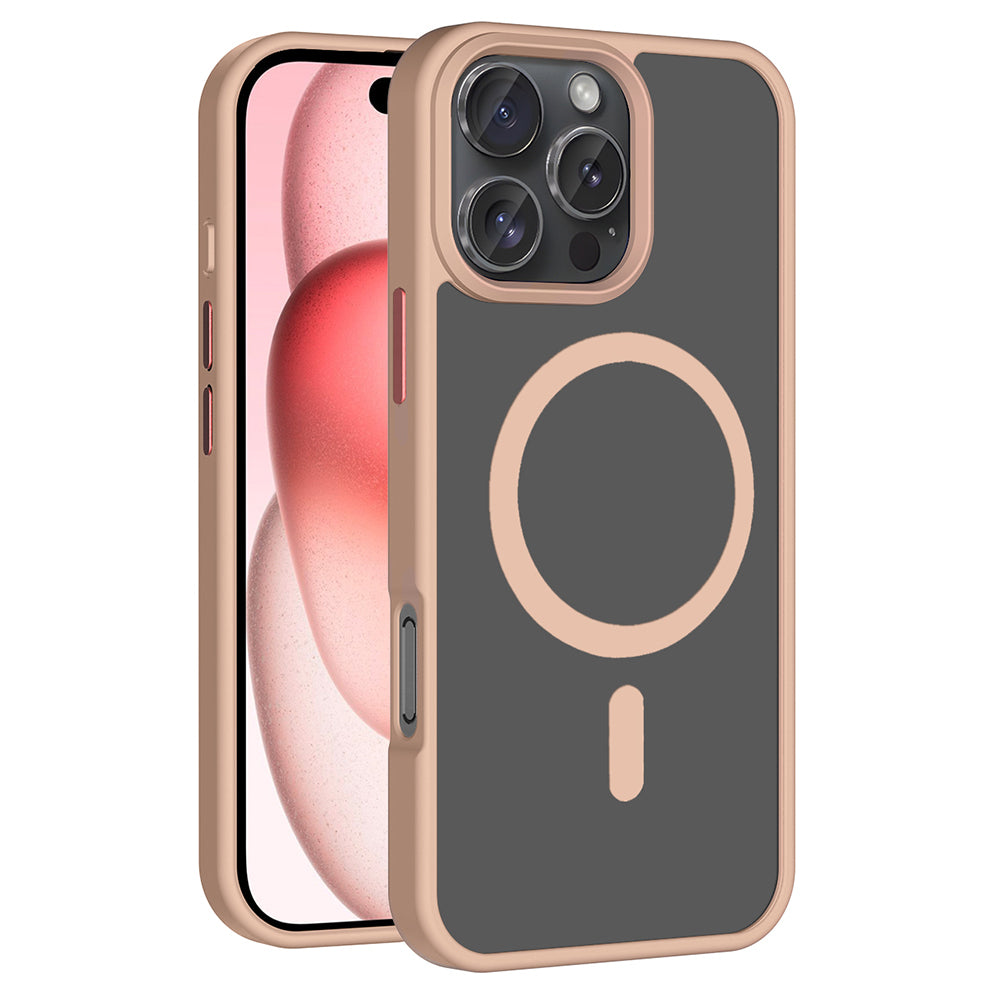 Apple iPhone 16 Pro Uyumlu Kılıf M-safe Şarj Özellikli Mat Arka Yüzey Zore Sio Kapak
