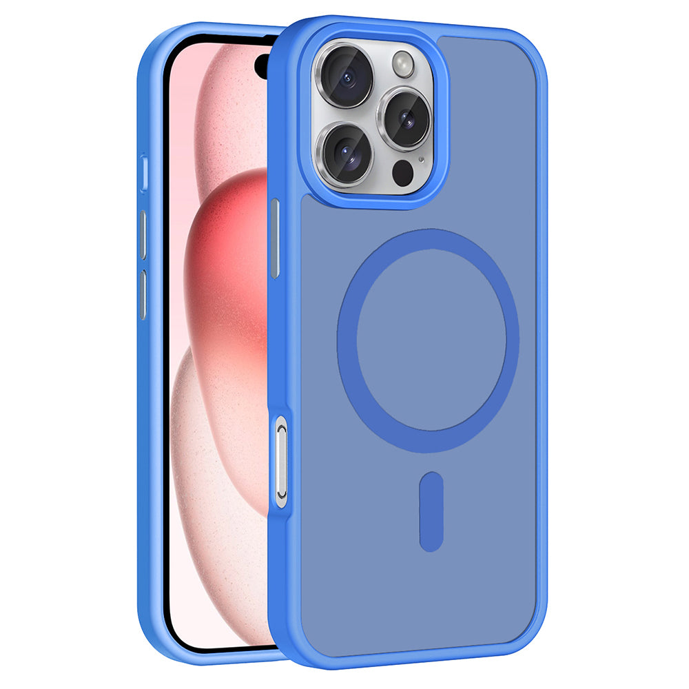 Apple iPhone 16 Pro Uyumlu Kılıf M-safe Şarj Özellikli Mat Arka Yüzey Zore Sio Kapak