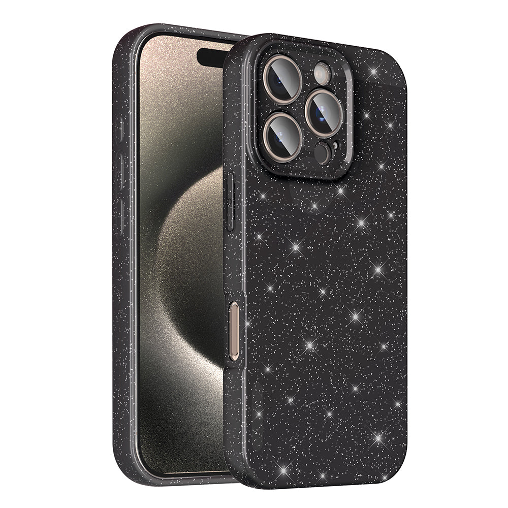 Apple iPhone 16 Pro Max Uyumlu Kılıf Kamera Korumalı Simli Lüks Zore Koton Kapak