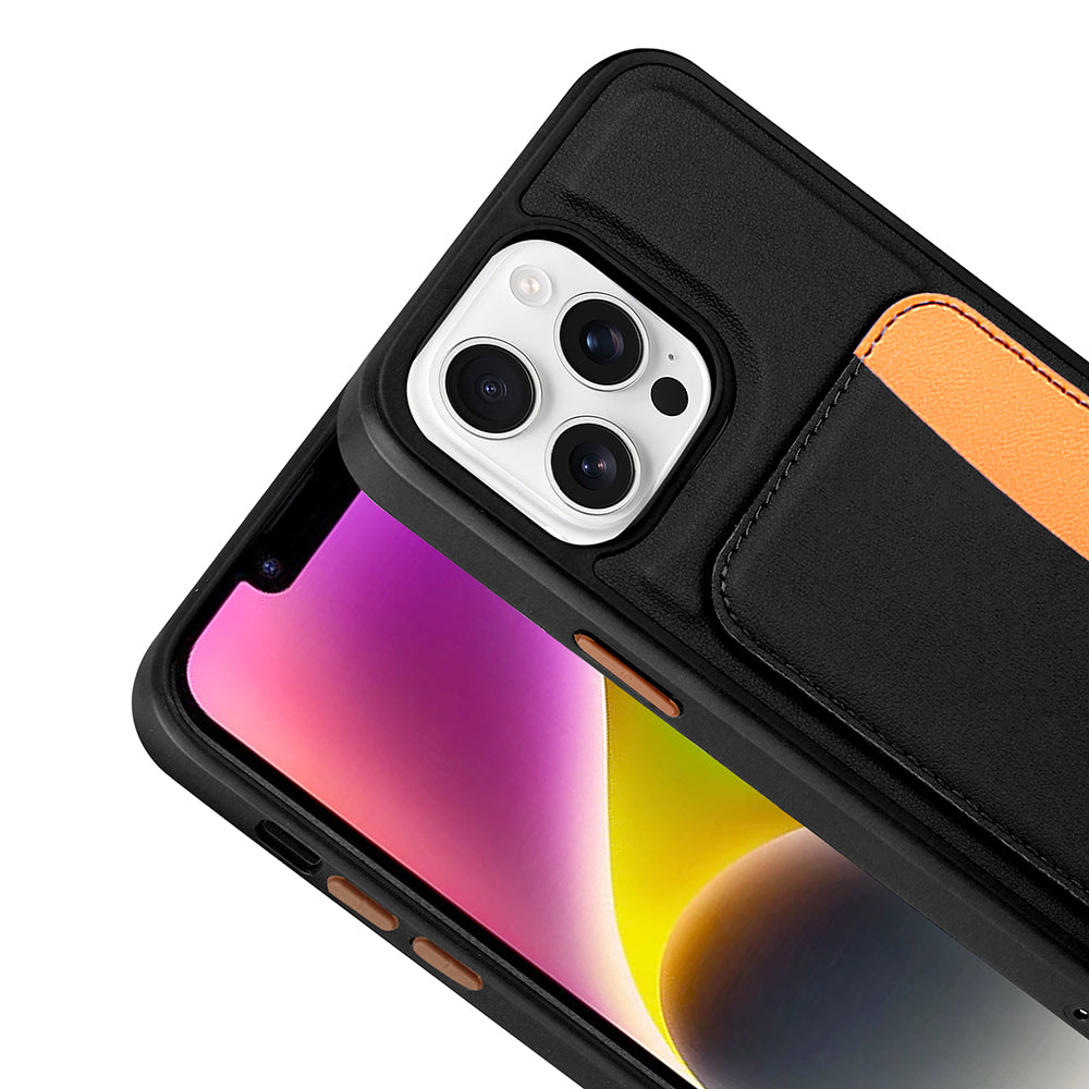 Apple iPhone 16 Pro Max Uyumlu Kılıf Kartlıklı Zore X-Kart Silikon Kapak