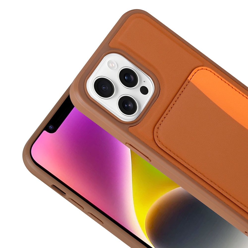 Apple iPhone 16 Pro Max Uyumlu Kılıf Kartlıklı Zore X-Kart Silikon Kapak