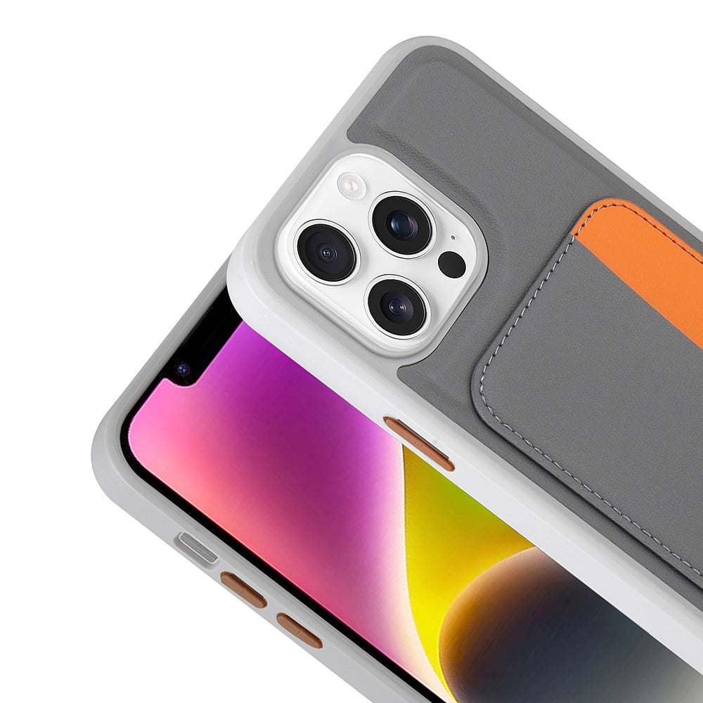 Apple iPhone 16 Pro Max Uyumlu Kılıf Kartlıklı Zore X-Kart Silikon Kapak
