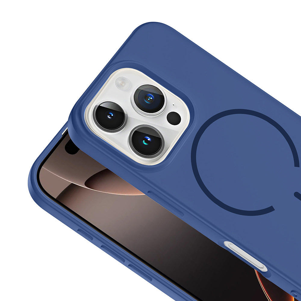 Apple iPhone 16 Pro Max Uyumlu Kılıf M-safe Şarj Özellikli Zore Meta Kapak