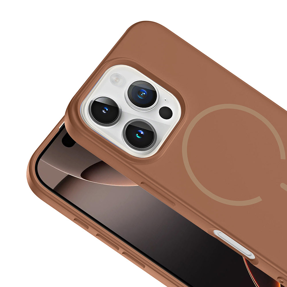 Apple iPhone 16 Pro Max Uyumlu Kılıf M-safe Şarj Özellikli Zore Meta Kapak