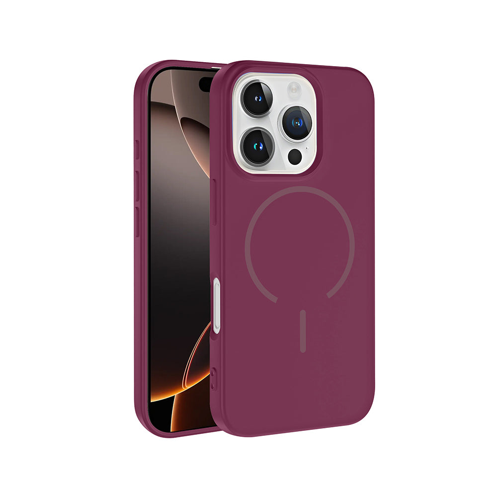 Apple iPhone 16 Pro Max Uyumlu Kılıf M-safe Şarj Özellikli Zore Meta Kapak