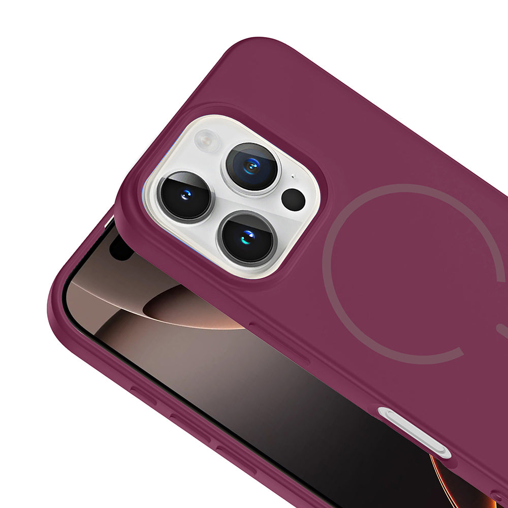 Apple iPhone 16 Pro Max Uyumlu Kılıf M-safe Şarj Özellikli Zore Meta Kapak